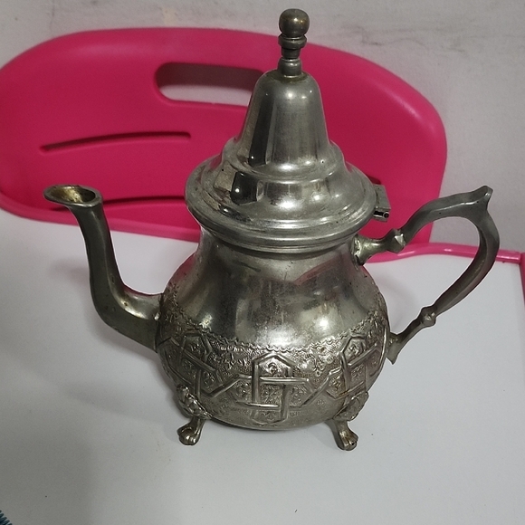 Vintage Morrocan Silver Teapot - Picture 5 of 7